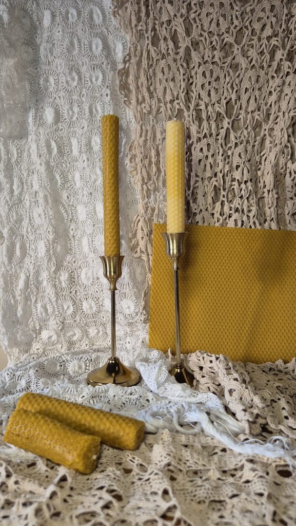 Velas con cera de abeja